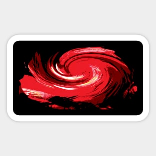 red wave II Sticker